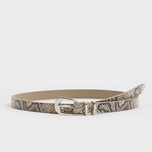 Express Snakeskin Print Belt